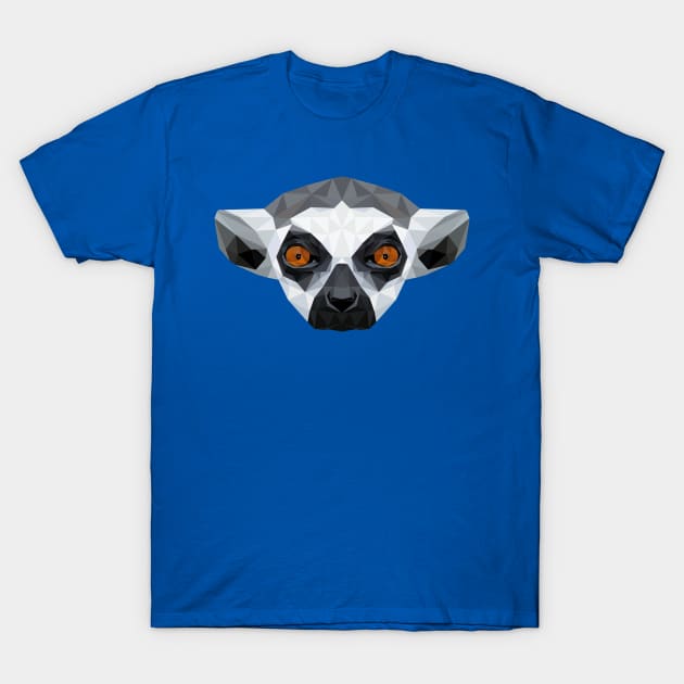 Lemur Low Poly Art T-Shirt by TheLowPolyArtist